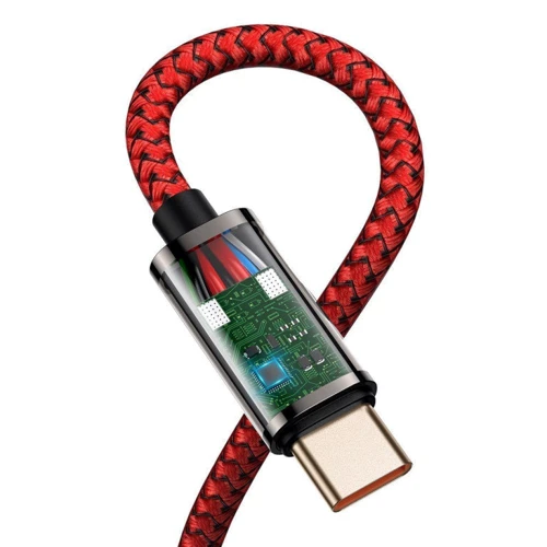 Кабель Baseus Cable USB-C to USB-C Legend Elbow 100W 1m Red (CACS000609): Довжина 1 м