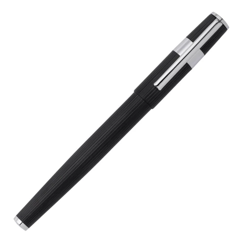Ручка-роллер Hugo Boss Gear Pinstripe Black/Chrome (HSV2855A) фото 3