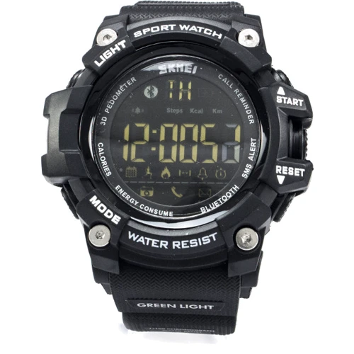 Наручний годинник Skmei 1227 Bluetooth Black: Механізм кварцовий