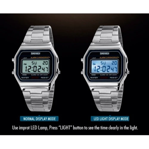 Наручний годинник Skmei Popular Silver 1123S: Водонепроникність 3 ATM