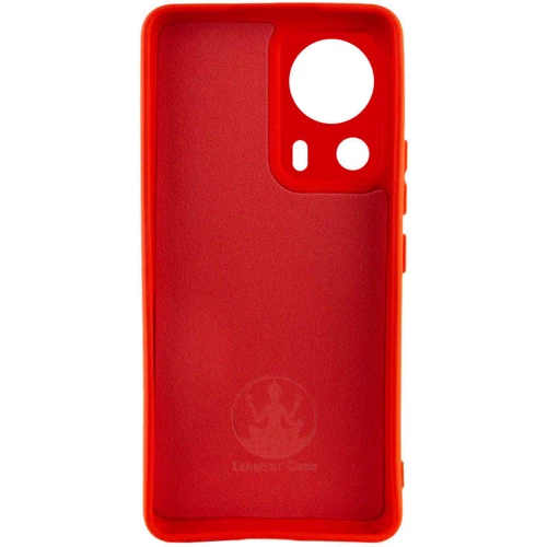 Аксессуар для смартфона Lakshmi Case Silicone Cover Full Camera Red for Xiaomi 13 Lite: Материал силикон