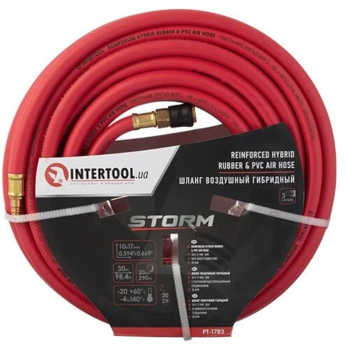 Шланг гибридный Intertool PT-1783 20 атм, 10*17мм, 30м