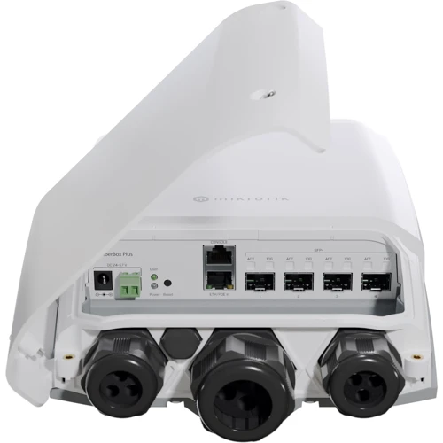 Сетевой коммутатор Mikrotik FiberBox Plus (CRS305-1G-4S+OUT): Количество портов Fast Ethernet (10/100) 4
