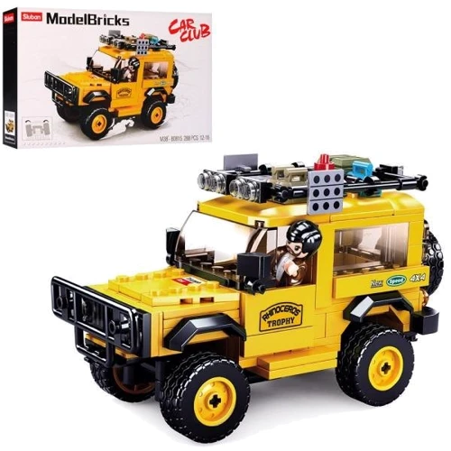 Конструктор SLUBAN M38-B0815 джип, 15,9см, фігурка, 288дет, 38,5-24-7см