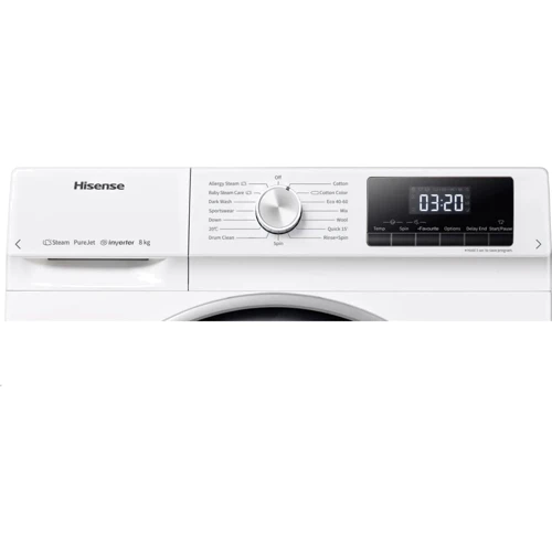 Стиральная машина HISENSE WFQY801418VJM: Загрузка белья (стирка), кг 8