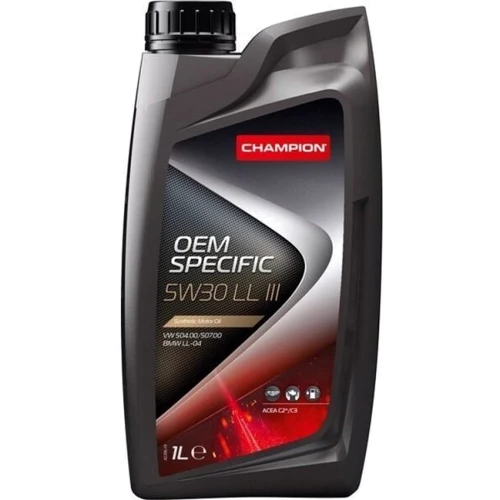 Моторне масло Champion OEM SPECIFIC 5W30 C3 LL III 1L(х12): Тип синтетичне