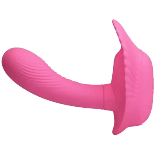 Вибробабочка с стимулятором клитора PRETTY LOVE - Powerful Shell Stimulator , BI-014368W-3
