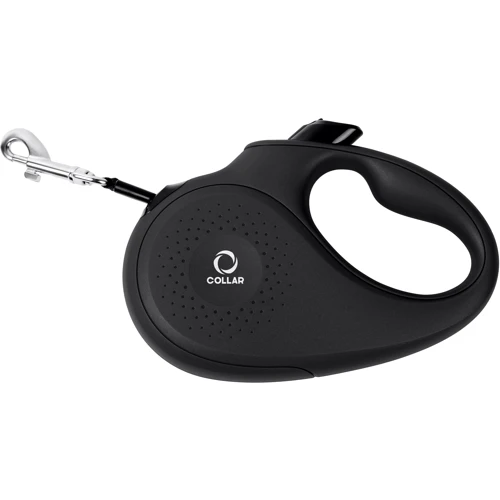 Поводок-рулетка Collar L для собак до 50 кг, 5 м Черный