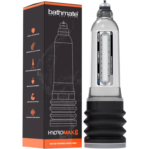 Гидропомпа Bathmate Hydromax 8 Clear (для члена длиной от 15 до 20 см, диаметр до 5,5 см