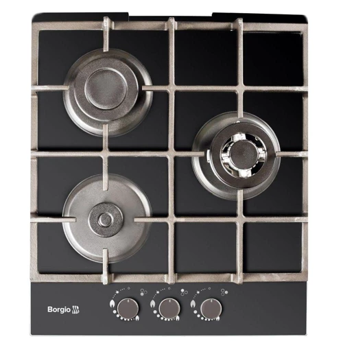 Варочная поверхность газовая Borgio 4111-17 (Black Glass)