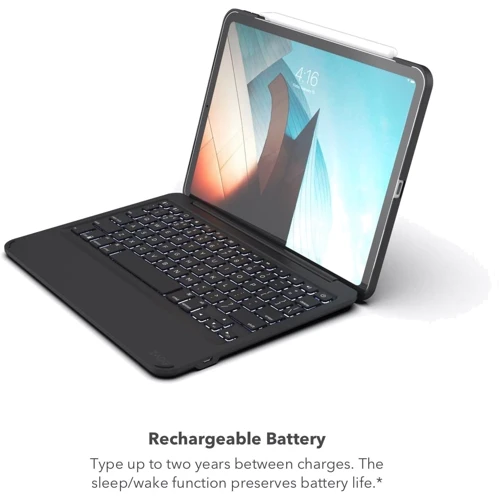 Аксесуар для iPad ZAGG Folio Case Smart Keyboard Black for iPad Pro 11 2018 (103002357) фото 5
