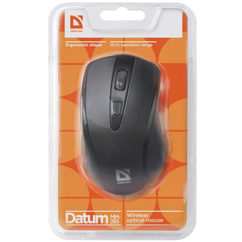Мышь Defender Datum MM-265 Black (52265): Тип сенсора оптический