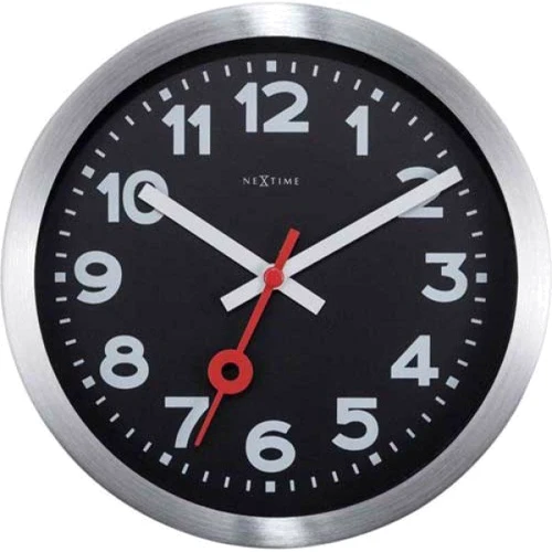 Настінний годинник NeXtime Station Number чорний 19 см (3998ARZW)