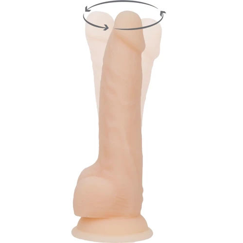 Фаллоимитатор с вибрацией и ротацией Naked ADDICTION Chris 8″ Rotating & Vibrating Dong, пульт ДУ