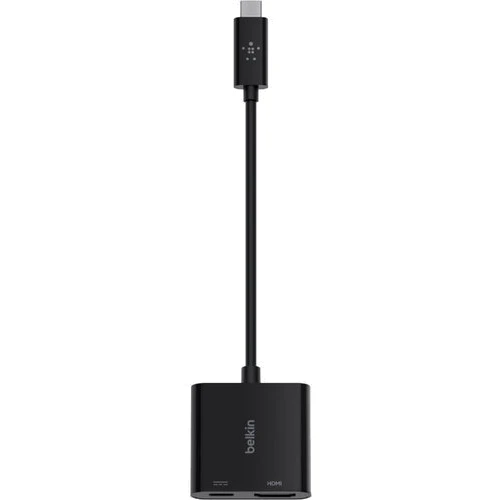 Адаптер Belkin Adapter USB-C to USB-C+HDMI 60W PD Black (AVC002BTBK): Цвет черный
