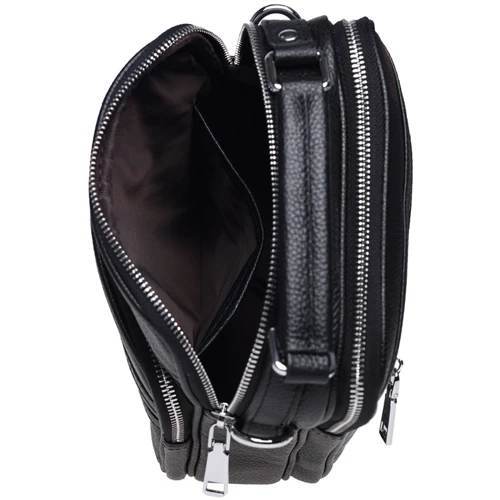 Чоловіча сумка планшет Ricco Grande чорна (K16439-black): Стиль Повсякденний (Casual)