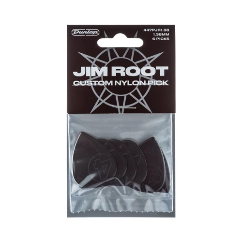 Медіатор Набір медіаторів DUNLOP JIM ROOT NYLON PICK: Форма медіатора Jazz