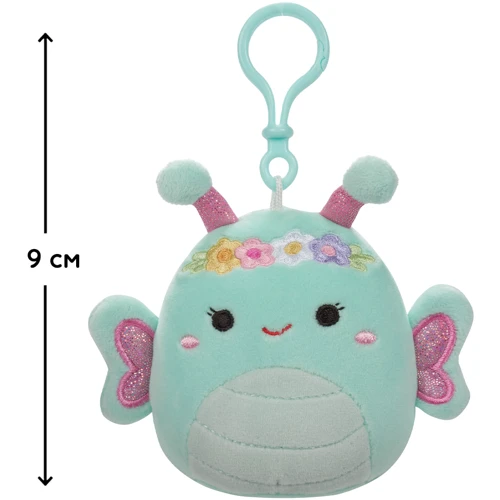 Мягкая игрушка на клипсе Squishmallows Бабочка Рейна 9 см (SQCP00181)
