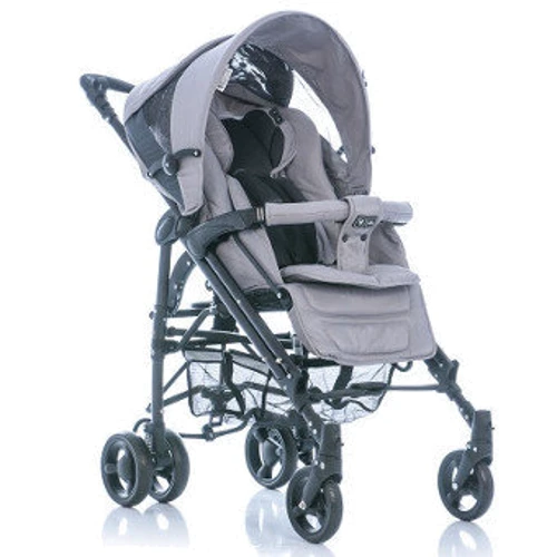 Коляска ABC Design 2 в 1 PRIMO серебристо-серый/коричневий (люлька) (41025-3/407)