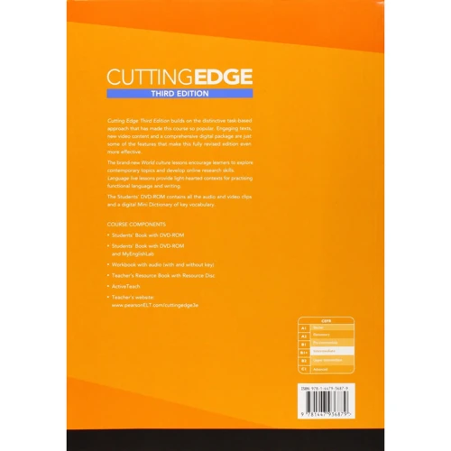 Cutting Edge 3rd ed Intermediate SB+DVD (учебник для учеников и студентов с вложенным DVD 4901990000): Обложка Мягкая