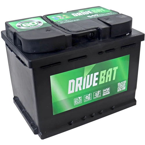 Автомобільний акумулятор DRIVEBAT 6СТ-60 Е необслуговуваний