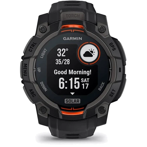 Смарт-часы Garmin Instinct 3 Solar 45mm Black with Black Band (010-02934-00) фото 12