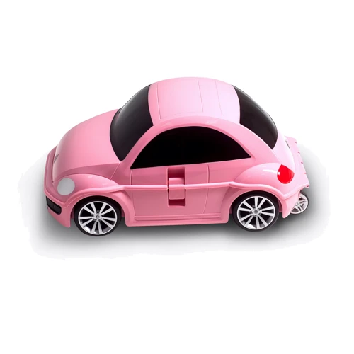 Чемодан машинка Ridaz Volkswagen Beetle (91003W-PINK): Цвет розовый