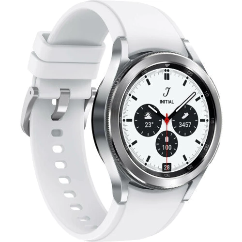 Смарт-годинник Samsung Galaxy Watch 4 Classic 42mm (SM-R880) Silver Approved Вітринний зразок: Причина уцінки Активированы, витринный образец, хорошее состояние, комплектация полная: коробка, зарядка, часы