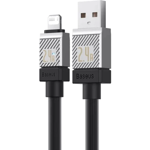 Кабель Baseus USB Cable to Lightning CoolPlay Series Fast Charging 2.4A 2m Black (CAKW000501) фото 3