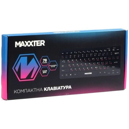 Клавіатура Maxxter USB UA KBM-C01B-UA Black (KBM-C01B-UA) UA
