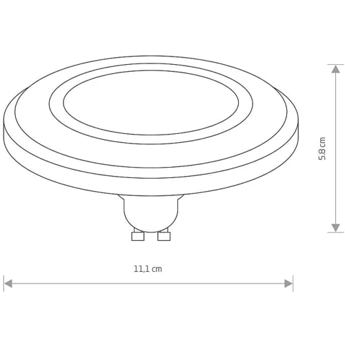 Лампа Nowodvorski 9214 Reflector led GU10 1x9W 4000K: Тип цоколя GU10
