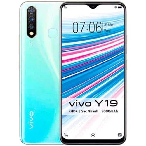 Смартфон Vivo Y19 4/128 GB White Spring Approved Вітринний зразок