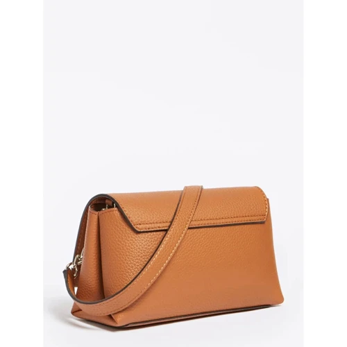 Женская сумка кросс боди Guess Uptown Chic Mini Xbody Flap коньячная (HWVG7301780-COG): Пол Женский