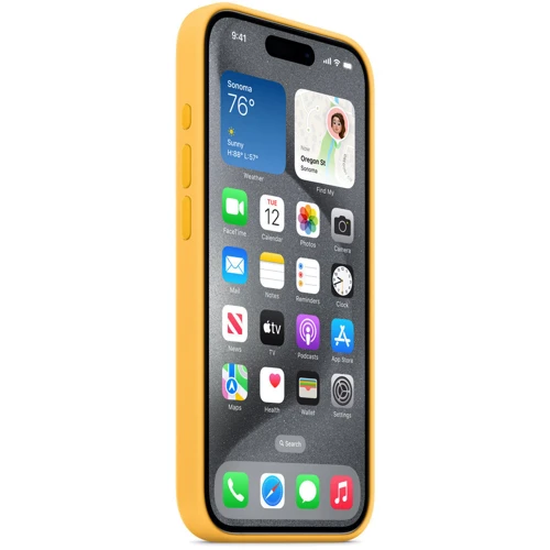 Чохол для iPhone Apple Silicone Case з MagSafe Sunshine (MWNK3) для iPhone 15 Pro: Тип аксесуара чехол