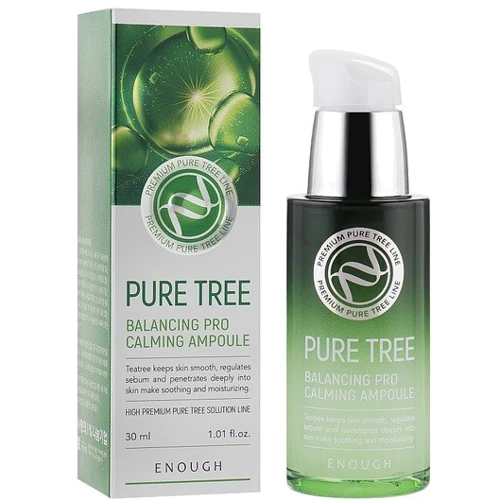 Enough Pure Tree Balancing Pro Calming Ampoule Сыворотка для лица Чайное дерево 30 ml
