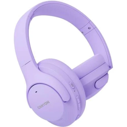 Наушники Canyon OnRiff 10 ANC Purple (CNS-CBTHS10PU): Дополнительно складная конструкция, Совместимость с Apple, регулятор громкости, Совместимость с Android