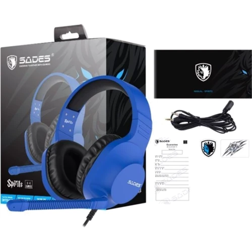 Наушники Sades SA-721 Spirits Blue (sa721blj): Тип крепления оголовные