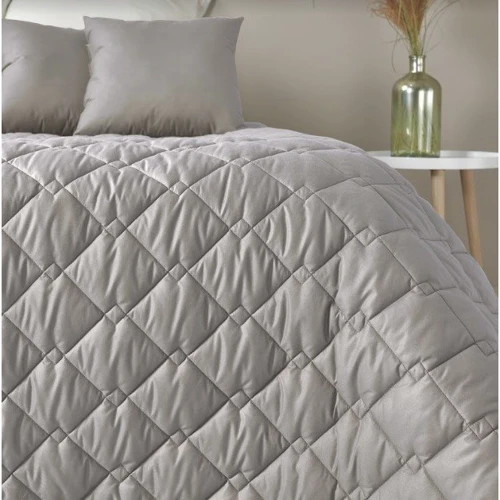 Покривало IDEIA Стиль Cube 180х210 сірий/бежевий (8-32404)