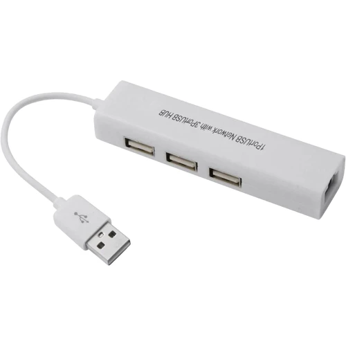 Адаптер Dynamode USB to 3xUSB 3.0 + RJ45 White