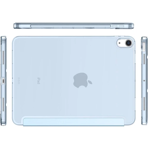 Аксесуар для iPad BeCover Case Book Tri Fold Hard Light Blue for iPad Air (2020-2025) (711415): Особливості трансформується на підставку, Зручно тримати в руці, Стильний дизайн, Надійний захист від подряпин і забруднень