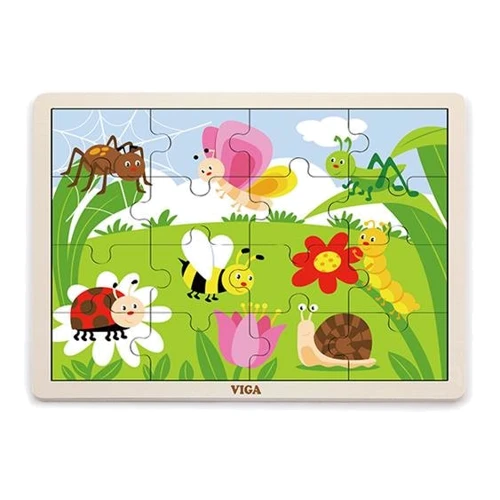 Деревянный пазл Viga Toys Насекомые 16 эл (51450): Производитель Viga Toys
