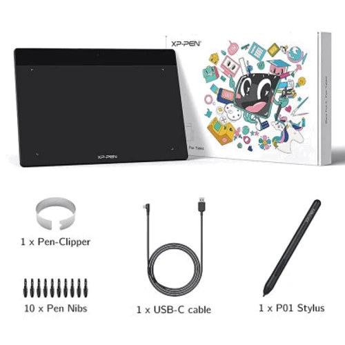 Графический планшет XP-Pen Deco Fun Black (Deco Fun XS_BK): Формат поверхности A4