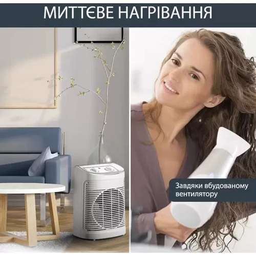 Обігрівач Rowenta SO6510F2: Тип нагрівального елементу ТЭН