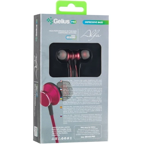 Наушники Gelius Pro GP-HF590 Alfa Red: Тип крепления без креплений