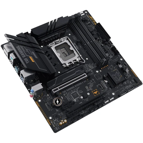 ASUS TUF GAMING B760M-E D4: Роз'єми на задній панелі HDMI, DisplayPort, Ethernet RJ-45, USB 3.2 Gen 1, USB 3.2 Gen 2, USB 2.0