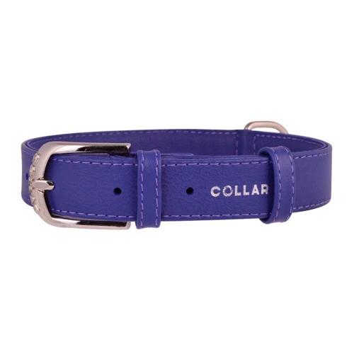 Нашийник Collar Glamour без прикрас 20 мм 30-39 см фіолетовий (4820152560889)