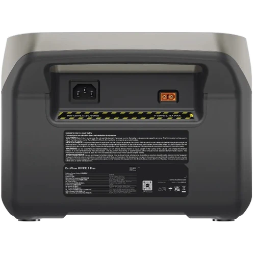 Зарядна станція EcoFlow RIVER 2 Max 512Wh 500W (RIVER2MAX) 220V CN (RIVER2MAX) CN-перехідник для EU у комплекті: Виходи споживачів Автоприкурювач, USB-C, USB-A, 220V