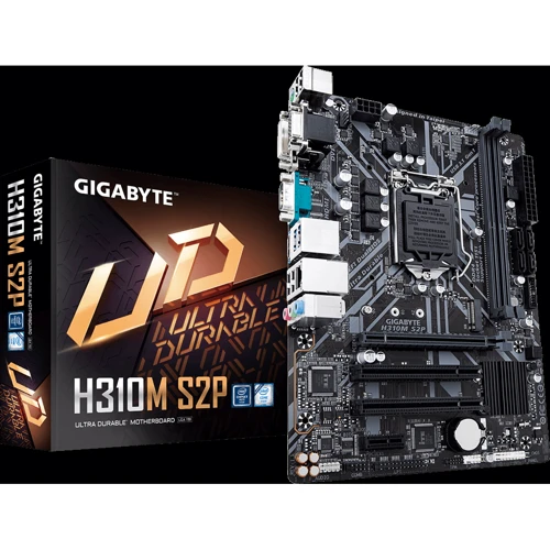 GIGABYTE H310M S2P rev.1.1: Роз'єми на платі SATA 3.0, M.2, PCI Express x1, PCI