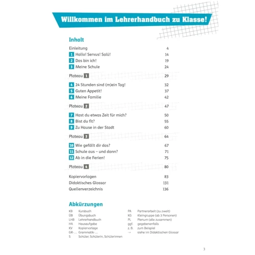 Klasse A1: Lehrerhandbuch mit Audio-CDs und Video-DVD: Производитель Klett