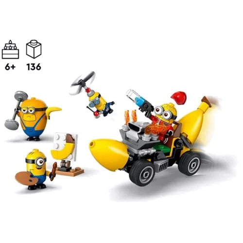 Конструктор LEGO Minions Миньоны и бананомобиль (75580): Рекомендуемый возраст от 6 лет